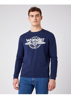 MĘSKI LONGSLEEVE WRANGLER LS AMERICANA TEE NAVY W7J5D3114 112141548 ze sklepu YouNeedit.pl w kategorii T-shirty męskie - zdjęcie 180309923