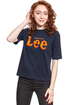 LEE T SHIRT DAMSKI TEE MIDNIGHT NAVY L43RAIMA 112109732 ze sklepu YouNeedit.pl w kategorii Bluzki damskie - zdjęcie 180314001