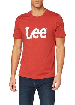 MĘSKI T-SHIRT LEE WOBBLY LOGO TEE RED OCHRE L65QAIOE 112116132 ze sklepu YouNeedit.pl w kategorii T-shirty męskie - zdjęcie 180314560