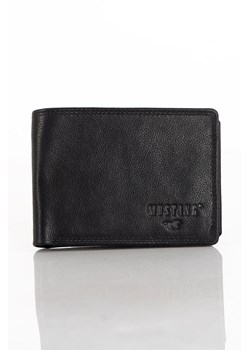 MUSTANG DENIMO WALLET MĘSKI PORTFEL SKÓRZANY POJEMNY KARTY BLACK ze sklepu YouNeedit.pl w kategorii Portfele męskie - zdjęcie 180319922