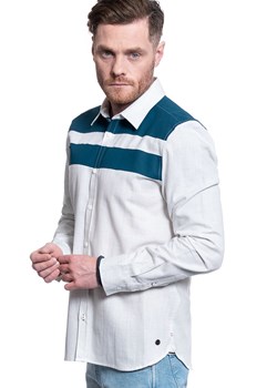 MĘSKA KOSZULA MATERIAŁOWA MUSTANG CASPER KC STRIPE 1008978 2064 ze sklepu YouNeedit.pl w kategorii Koszule męskie - zdjęcie 180320264