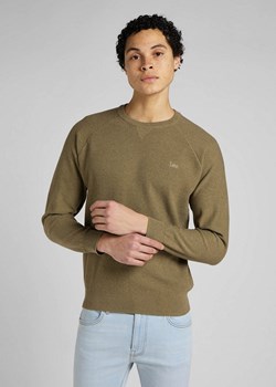 LEE RAGLAN CREW KNIT MĘSKI SWETER BRINDLE GREEN L83PKHUA 112145614 ze sklepu YouNeedit.pl w kategorii Swetry męskie - zdjęcie 180321023