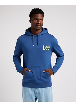 LEE WOBBLY HOODIE MĘSKA BLUZA NIEROZPINANA LOGO MIDNIGHT NAVY 112349102 LM54016852 ze sklepu YouNeedit.pl w kategorii Bluzy męskie - zdjęcie 180324583