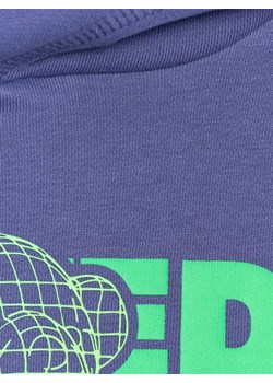 Chłopięca bluza dresowa z kapturem nierozpinana 4FJRSS25TSWSM2234 - fioletowa ze sklepu Sportstylestory.com w kategorii Bluzy chłopięce - zdjęcie 180333930