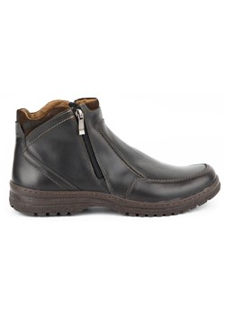 Buty męskie kozaki skórzane zimowe 816 Kabir ze sklepu butyolivier w kategorii Buty zimowe męskie - zdjęcie 180334953
