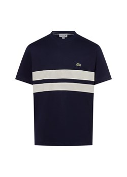 Lacoste Koszulka męska Mężczyźni Bawełna granatowy jednolity ze sklepu vangraaf w kategorii T-shirty męskie - zdjęcie 180339352