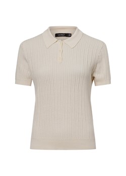 Lauren Ralph Lauren Damska koszulka polo Kobiety Bawełna piaskowy jednolity ze sklepu vangraaf w kategorii Bluzki damskie - zdjęcie 180339404