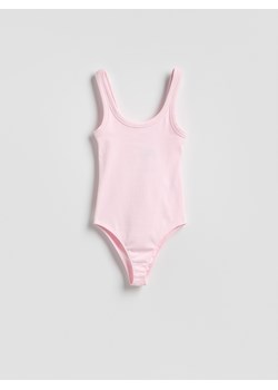 Reserved - Bawełniane body - pastelowy róż ze sklepu Reserved w kategorii Body damskie - zdjęcie 180340162