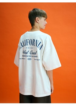 Reserved - T-shirt z nadrukiem - złamana biel ze sklepu Reserved w kategorii T-shirty chłopięce - zdjęcie 180340593