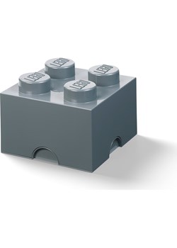 LEGO Pojemnik &quot;Brick 4&quot; w kolorze szarym - 25 x 18 x 25 cm ze sklepu Limango Polska w kategorii Kosze i pudełka na zabawki - zdjęcie 180344060