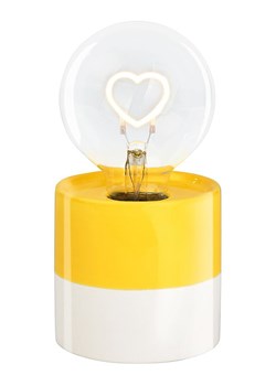 moses. Lampa dekoracyjna LED w kolorze żółtym - wys. 17 cm ze sklepu Limango Polska w kategorii Oświetlenie - zdjęcie 180352101