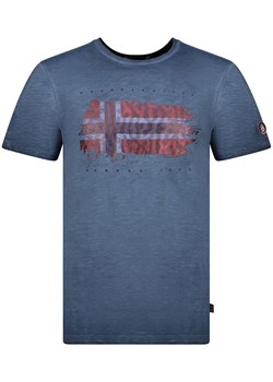 Geographical Norway Koszulka &quot;Jopograph&quot; w kolorze granatowym ze sklepu Limango Polska w kategorii T-shirty męskie - zdjęcie 180352643