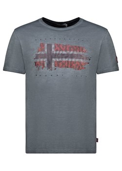 Geographical Norway Koszulka &quot;Jopograph&quot; w kolorze szarym ze sklepu Limango Polska w kategorii T-shirty męskie - zdjęcie 180354702