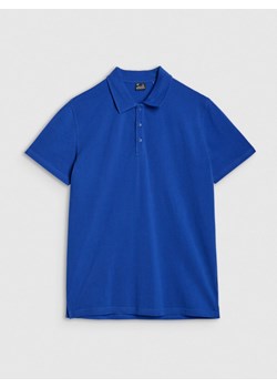 Męska koszulka polo 4F 4FRSS25TPTSM632 - niebieska ze sklepu Sportstylestory.com w kategorii T-shirty męskie - zdjęcie 180356442
