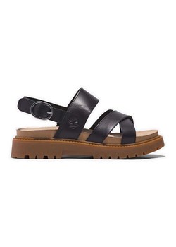 Timberland Skórzane sandały &quot;Clairemont Way&quot; w kolorze czarnym ze sklepu Limango Polska w kategorii Sandały damskie - zdjęcie 180358614