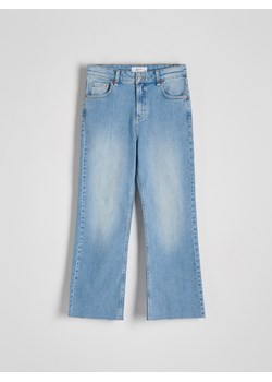 Reserved - Jeansy mini flare z wysokim stanem - niebieski ze sklepu Reserved w kategorii Jeansy damskie - zdjęcie 180361941