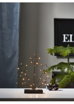 STAR Trading Dekoracyjna lampa LED &quot;Stary&quot; w kolorze czarnym - 29 x 27,5 cm ze sklepu Limango Polska w kategorii Dekoracje bożonarodzeniowe - zdjęcie 180365810