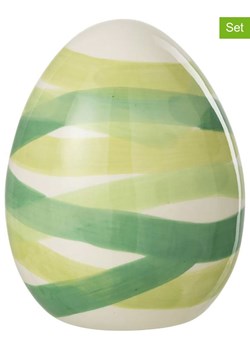 J Line Figurki dekoracyjne (2 szt.) w kolorze zielonym - wys. 18,5 x Ø 15 cm ze sklepu Limango Polska w kategorii Dekoracje - zdjęcie 180370060