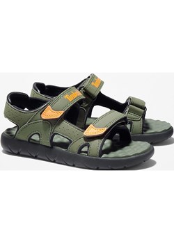 Timberland Sandały trekkingowe &quot;Perkins Row&quot; w kolorze oliwkowo-pomarańczowym ze sklepu Limango Polska w kategorii Sandały dziecięce - zdjęcie 180373864