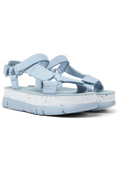 Camper Sandały w kolorze błękitnym na obcasie ze sklepu Limango Polska w kategorii Sandały damskie - zdjęcie 180377321