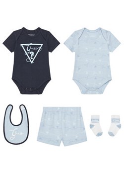 Guess Komplet dziecięcy H5GW03 K6YW1 Granatowy Regular Fit ze sklepu MODIVO w kategorii Komplety niemowlęce - zdjęcie 180381953