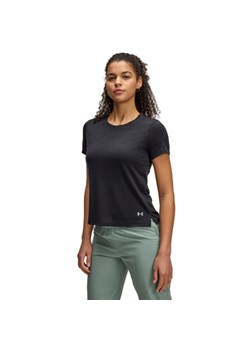 Damska koszulka do biegania Under Armour UA Launch Camo Shortsleeve - czarna ze sklepu Sportstylestory.com w kategorii Bluzki damskie - zdjęcie 180382690