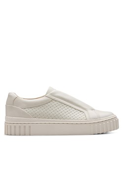 Sneakersy Clarks Mayhill Bay 26181207 Biały ze sklepu eobuwie.pl w kategorii Buty sportowe damskie - zdjęcie 180386591