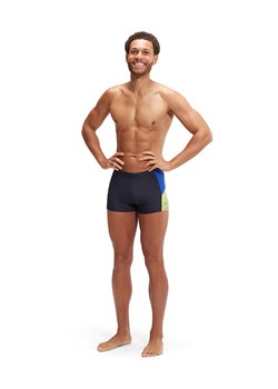 Speedo Kąpielówki &quot;Eco Dive&quot; w kolorze granatowo-żółto-niebieskim ze sklepu Limango Polska w kategorii Kąpielówki - zdjęcie 180390103