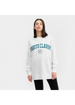 Damski longsleeve z nadrukiem Prosto Gail - biały ze sklepu Sportstylestory.com w kategorii Bluzy damskie - zdjęcie 180391824