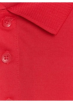 Męska koszulka polo 4F 4FRSS25TPTSM633 - czerwona ze sklepu Sportstylestory.com w kategorii T-shirty męskie - zdjęcie 180392430