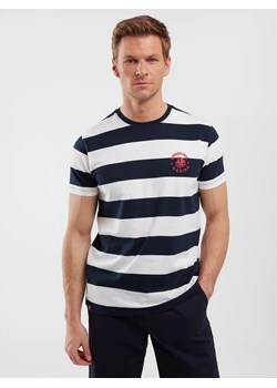 Koszulka męska w paski biało-granatowa Remir 403 ze sklepu Big Star w kategorii T-shirty męskie - zdjęcie 180392601