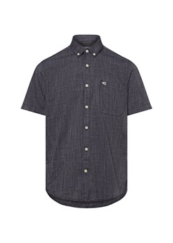 Camel Active Męska koszulka z krótkim rękawem Mężczyźni Regular Fit Bawełna granatowy w paski ze sklepu vangraaf w kategorii Koszule męskie - zdjęcie 180392631
