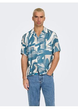 ONLY &amp; SONS Koszula - Regular fit - w kolorze błękitno-beżowo-białym ze sklepu Limango Polska w kategorii Koszule męskie - zdjęcie 180395111