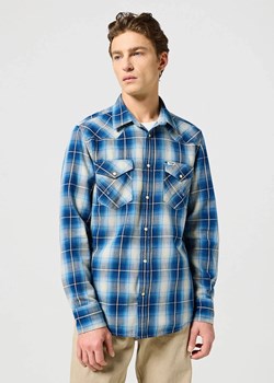 MĘSKA KOSZULA KRATA WRANGLER WESTERN SHIRT BUFFALO INDIGO 112357251 ze sklepu YouNeedit.pl w kategorii Koszule męskie - zdjęcie 180396281