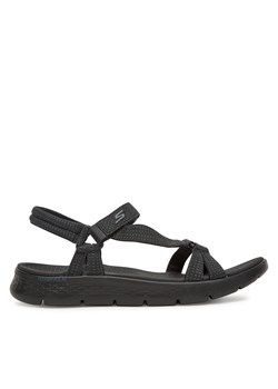 Sandały Skechers Go Walk Flex Sandal-Sublime 141451/BBK Czarny ze sklepu eobuwie.pl w kategorii Sandały damskie - zdjęcie 180396834