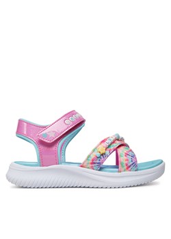 Sandały Skechers Jumpsters Sandal-Tie Dye Bffs 303045L/PKMT Różowy ze sklepu eobuwie.pl w kategorii Sandały dziecięce - zdjęcie 180396940