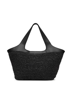 Torebka TOUS Lirio Rafia 2002205251 Czarny ze sklepu eobuwie.pl w kategorii Torby Shopper bag - zdjęcie 180397174