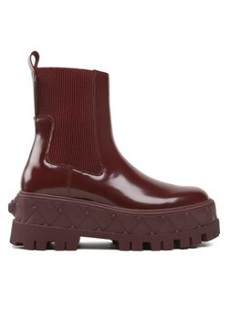 Kurt Geiger Botki London Chelsea 9353754109 Bordowy ze sklepu MODIVO w kategorii Botki - zdjęcie 180397794