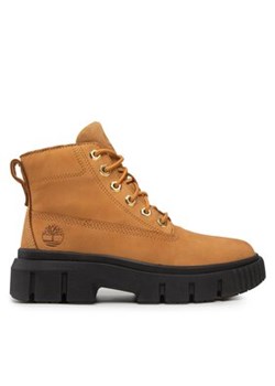 Timberland Botki Greyfield Leather Boot TB0A5RP4231 Brązowy ze sklepu MODIVO w kategorii Workery damskie - zdjęcie 180398001