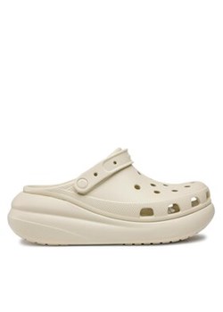 Crocs Klapki Classic Crush Clog 207521 Beżowy ze sklepu MODIVO w kategorii Klapki damskie - zdjęcie 180399214