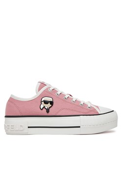 Trampki KARL LAGERFELD KL60424 Różowy ze sklepu eobuwie.pl w kategorii Trampki damskie - zdjęcie 180401001