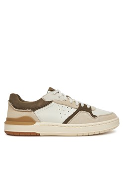 Sneakersy Clarks Courtlite2 Lo 26181287 Beżowy ze sklepu eobuwie.pl w kategorii Buty sportowe męskie - zdjęcie 180401024