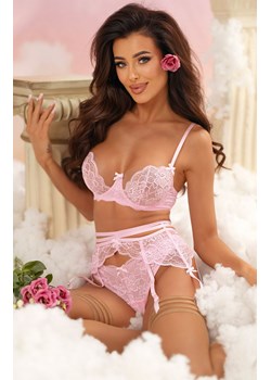 Axami pas do pończoch koronkowy Garter belt V-11032, Kolor różowy, Rozmiar L, Axami ze sklepu Intymna w kategorii Pończochy - zdjęcie 180401094