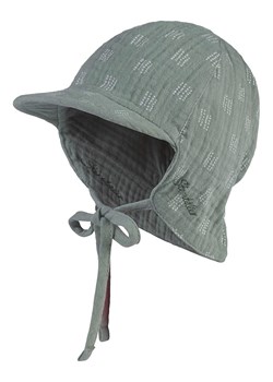 Sterntaler Czapka w kolorze zielonym z osłoną karku ze sklepu Limango Polska w kategorii Czapki dziecięce - zdjęcie 180401211