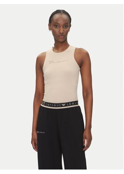 EA7 Emporio Armani Body 7W000338 AF12625 U6155 Beżowy Slim Fit ze sklepu MODIVO w kategorii Bluzki damskie - zdjęcie 180401931