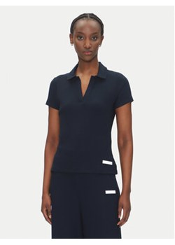 EA7 Emporio Armani Polo 7W000490 AF12654 UB102 Granatowy Regular Fit ze sklepu MODIVO w kategorii Bluzki damskie - zdjęcie 180402190