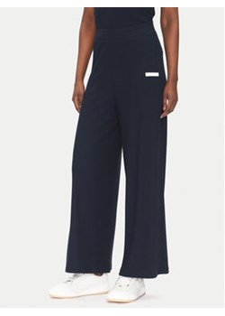 EA7 Emporio Armani Spodnie materiałowe 7W000165 AF12654 UB102 Granatowy Regular Fit ze sklepu MODIVO w kategorii Spodnie damskie - zdjęcie 180403430