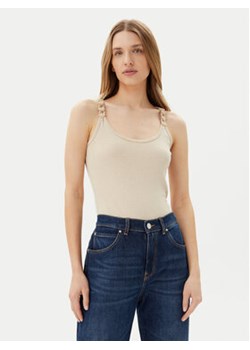 Morgan Top 251-DIDOA Beżowy Slim Fit - id: 0000305253965 - marki Morgan - 180403860 Morgan Top 251-DIDOA Beżowy Slim Fit ze sklepu MODIVO w kategorii Bluzki damskie - zdjęcie 180403860