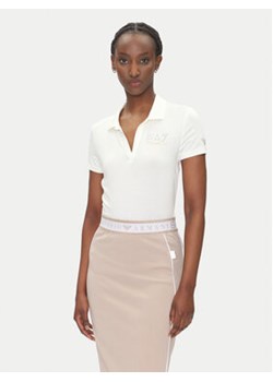 EA7 Emporio Armani Polo 7W000266 AF12500 U0005 Biały Regular Fit ze sklepu MODIVO w kategorii Bluzki damskie - zdjęcie 180403982