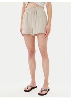 Vero Moda Szorty materiałowe Natali 10279687 Beżowy Baggy Fit ze sklepu MODIVO w kategorii Szorty - zdjęcie 180404152